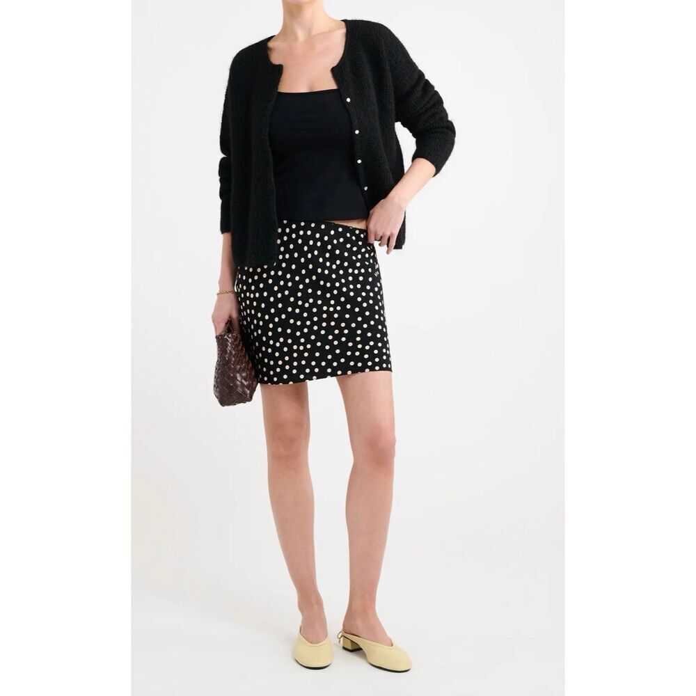 Rumored SilhouetteโMini Skirt | Black and White in XS